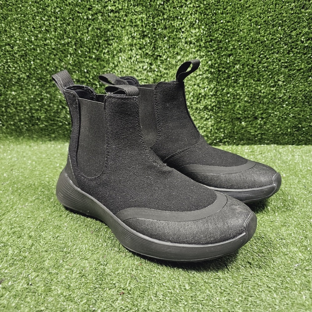 Allbirds Runner Chelsea Protect Athletic Triple Black Ankle Boots Womens Size 8